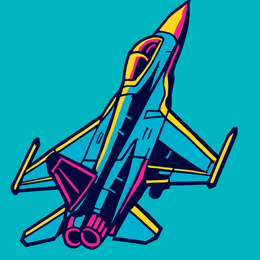 picture of a fighter jet with the nose of the plane pointing upwards.
In-Game asset.  2d.  High contrast.  No shadows