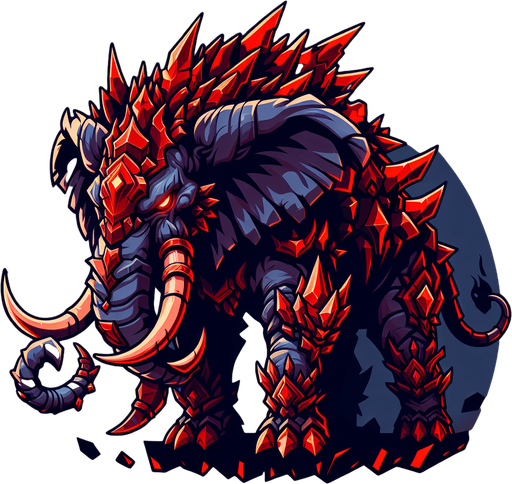 A good but dangerous elephant. Warcraft 3 art.
Single Game Texture. In-Game asset. 2d. High contrast. No shadows.