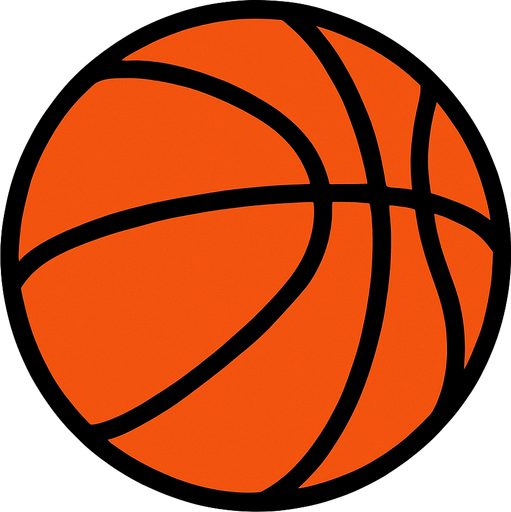 Basketball.
In-Game asset.  2d.  High contrast.  No shadows