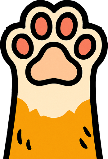 patita de gato encima de una mesa pero vista desde arriba
In-Game asset.  2d.  High contrast.  No shadows