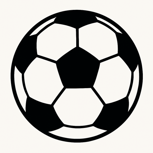 Un balón normal.
In-Game asset.  2d.  High contrast.  No shadows