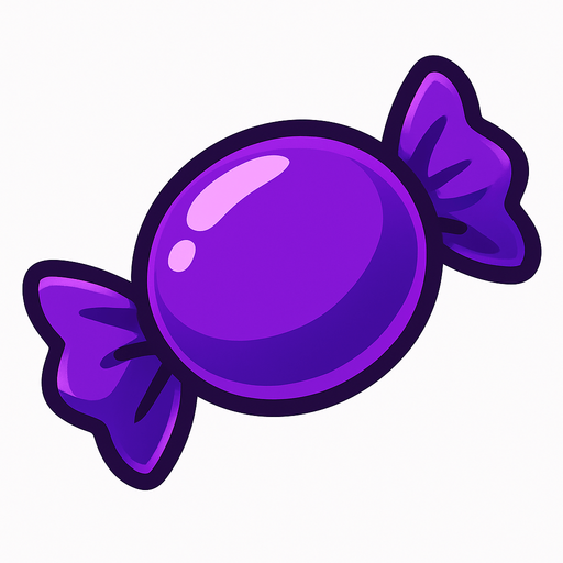 candy_purple.
In-Game asset.  2d.  High contrast.  No shadows