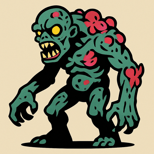 mutant.
In-Game asset.  2d.  High contrast.  No shadows