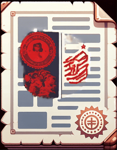 red stamp