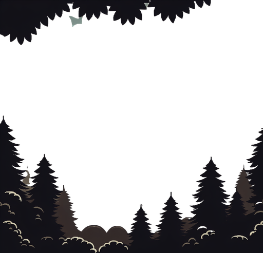 Orman vektör gökyüzü gölgeli hafif siyah Arka plan.
Single Game Texture.  In-Game asset.  2d.  Blank background.  High contrast.  No shadows