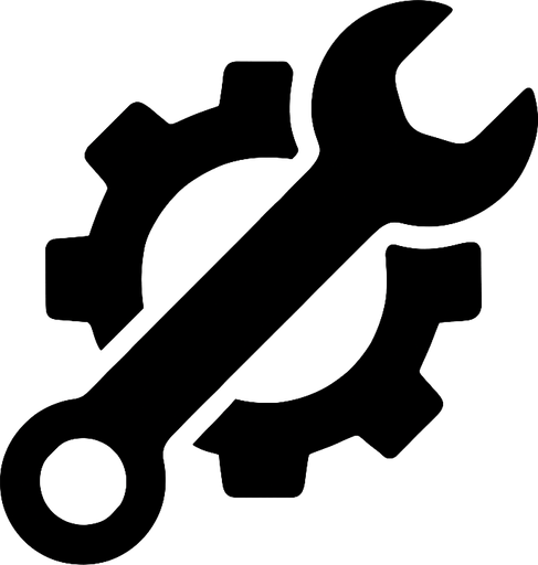 Minimalist mechanics icon.
In-Game asset.  2d.  High contrast.  No shadows