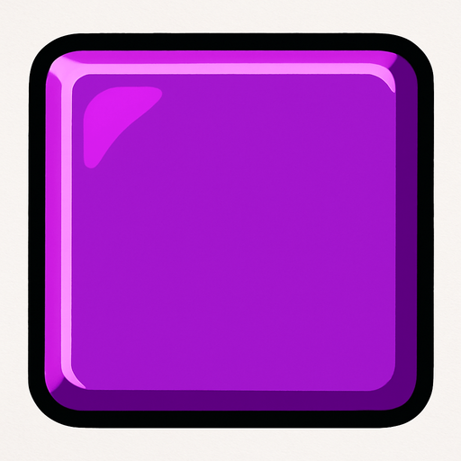 Purple Block.
In-Game asset.  2d.  High contrast.  No shadows