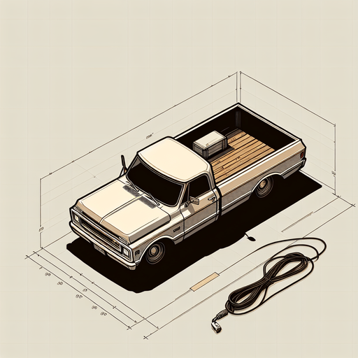 Style: spy hunter. Vehicle Type: pickup truck. Perspective: overhead..
Single Game Texture.  In-Game asset.  2d.  Blank background.  High contrast.  No shadows