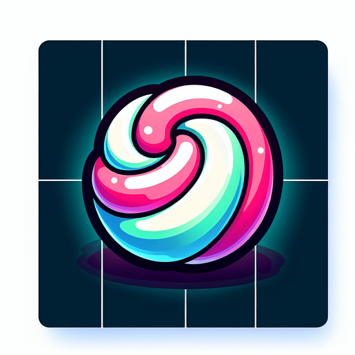 Vibrant cartoon candy white marshmallow.
Game asset. 2d. Blank background. High contrast. No shadows.