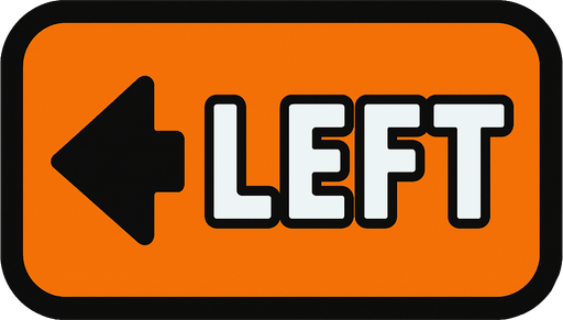 Left button.
In-Game asset.  2d.  High contrast.  No shadows