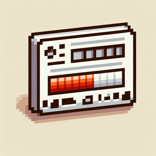 create a 2d pixel healthbar.
Single Game Texture. In-Game asset. 2d. Blank background. High contrast. No shadows.