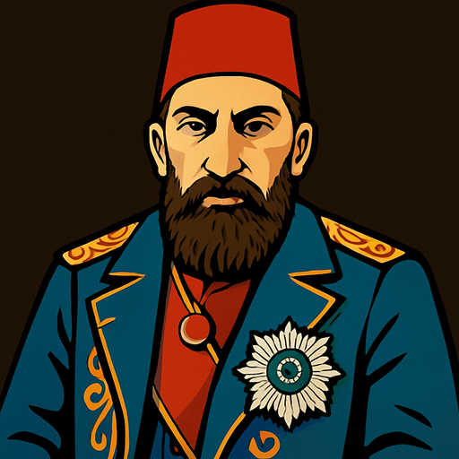 2. abdülhamit han.
In-Game asset.  2d.  High contrast.  No shadows