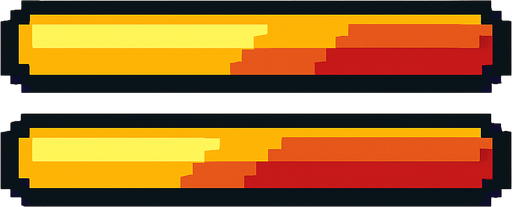 a image has two line paralel with each other in horizontal.
In-Game asset.  2d.  High contrast.  No shadows