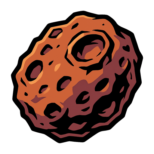 astroid remove background.
In-Game asset.  2d.  High contrast.  No shadows