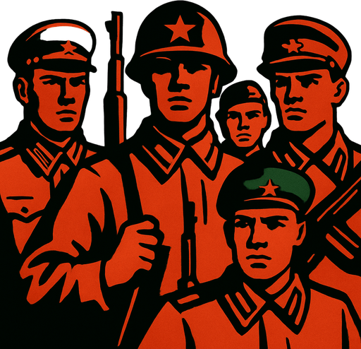 SOLDADOS SOVIETICOS.
In-Game asset.  2d.  High contrast.  No shadows