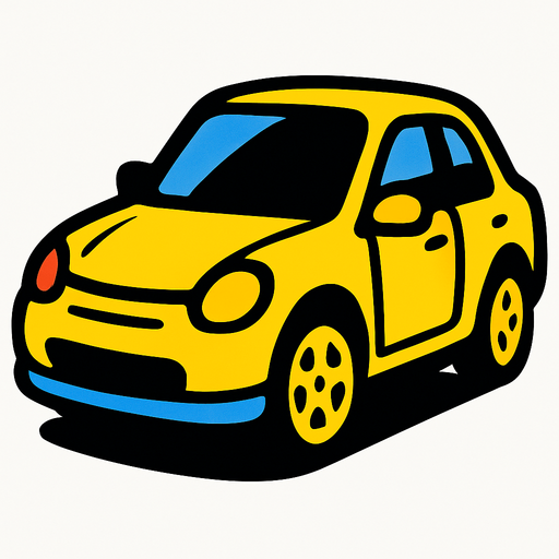 Car.
In-Game asset.  2d.  High contrast.  No shadows. Car