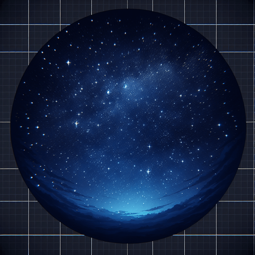 stary night sky.dark blue. no land. only sky Single Game Texture. In-Game asset. 2d. Blank background. High contrast. No shadows. Single Game Texture. In-Game asset. 2d. Blank background. High contrast. No shadows.