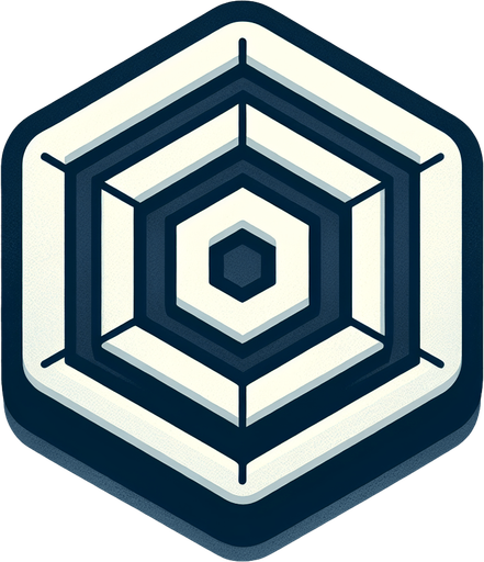 Hexagon target
Single Game Texture. In-Game asset. 2d. Blank background. High contrast. No shadows.