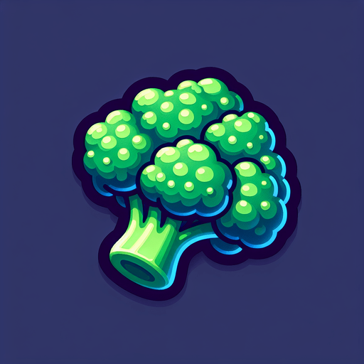 Broccoli
Single Game Texture. In-Game asset. 2d. Blank background. High contrast. No shadows.