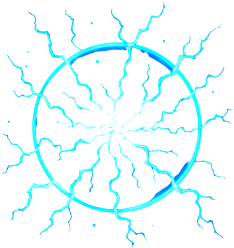 Electric blue plasma ball.
In-Game asset.  2d.  High contrast.  No shadows