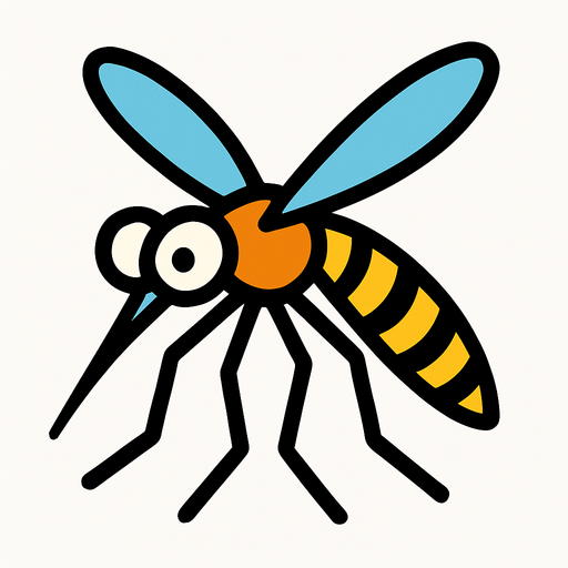 Moustique.
In-Game asset.  2d.  High contrast.  No shadows