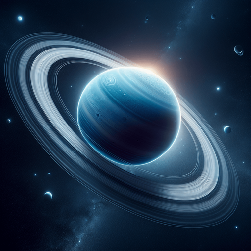 planet with rings.
black background. full, with margin.