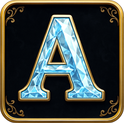 Crea un asset de fondo para el símbolo 'A' de Megaways (Diamante Brillante).
Un panel cuadrado o ligeramente redondeado. Fondo de terciopelo oscuro (negro o azul noche) o un metal pulido muy oscuro. Borde elegante dorado o plateado. Puede tener un patrón sutil de filigrana de casino en las esquinas. Debe ser un fondo neutro pero lujoso para que el diamante resalte. Fondo transparente.
In-Game asset.  2d.  High contrast.  No shadows