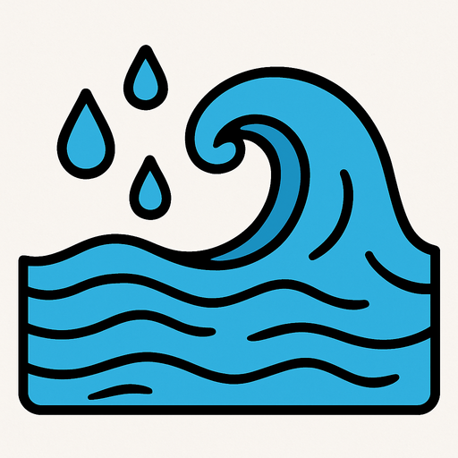 Water.
In-Game asset.  2d.  High contrast.  No shadows