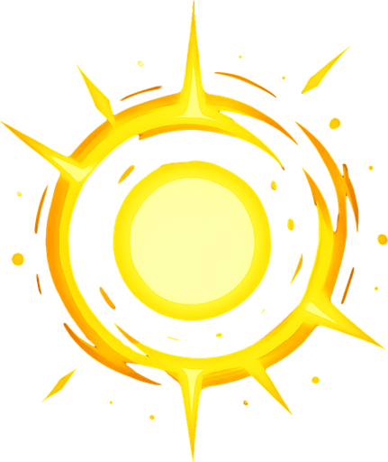 Aura de luz.
In-Game asset.  2d.  High contrast.  No shadows