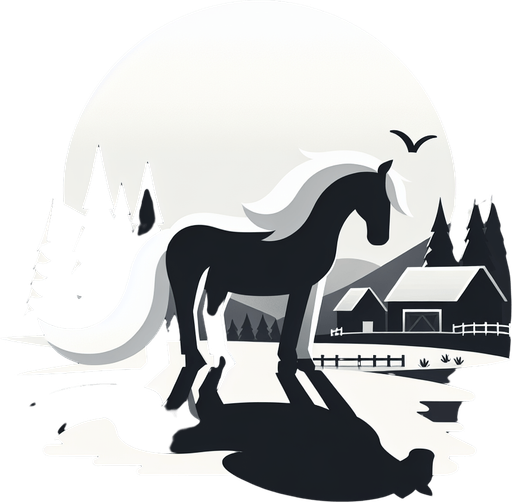 White horse.
Single Game Texture.  In-Game asset.  2d.  Blank background.  High contrast.  No shadows