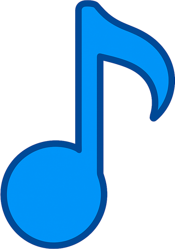 2D do notasini mavi renkte golgesiz hazirla.
In-Game asset.  2d.  High contrast.  No shadows