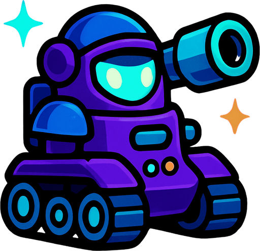 tank hero character space galaxy theme tower defense game.
In-Game asset.  2d.  High contrast.  No shadows