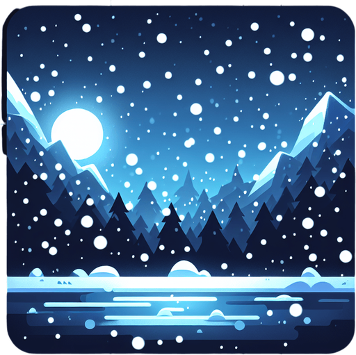 разлетелся снег, мультяшный.
Single Game Texture.  In-Game asset.  2d.  Blank background.  High contrast.  No shadows