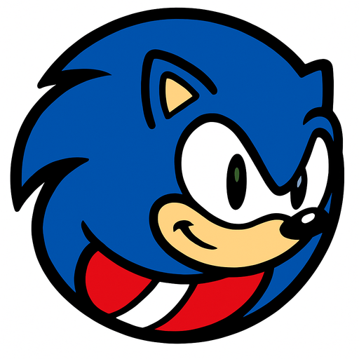 make sonic into ball form.
In-Game asset.  High contrast.  No shadows. 2d