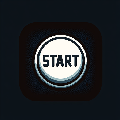 Start button.
Single Game Texture. In-Game asset. 2d. Blank background. High contrast. No shadows.