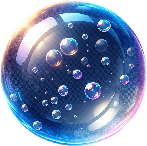 A bubble.
Single Game Texture.  In-Game asset.  No shadows