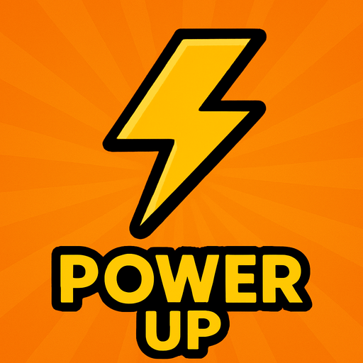 power up.
In-Game asset.  2d.  High contrast.  No shadows