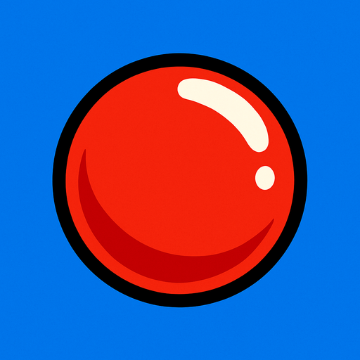 Red bubble.
In-Game asset.  2d.  High contrast.  No shadows