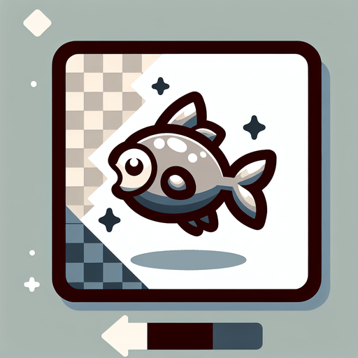 Make it a jumping fish.
Single Game Texture. In-Game asset. 2d. Blank background. High contrast. No shadows.
