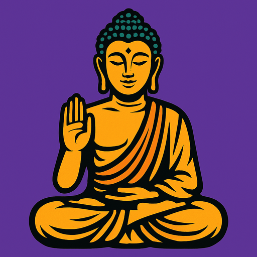 buddha.
In-Game asset.  2d.  High contrast.  No shadows