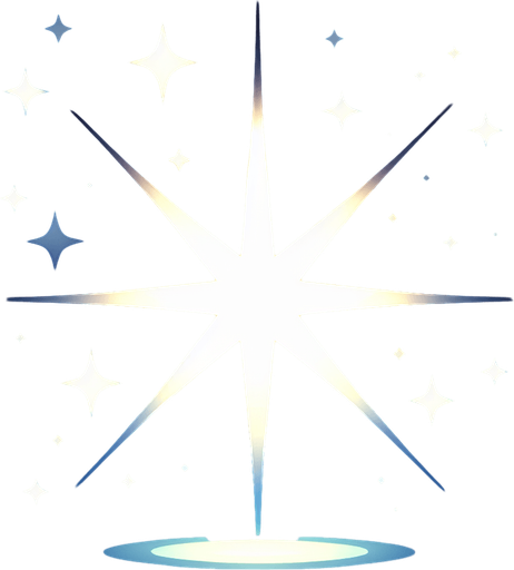 A shining star.
Single Game Texture.  In-Game asset.  2d.  Blank background.  High contrast.  No shadows