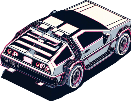 The car emits lights from the headlights