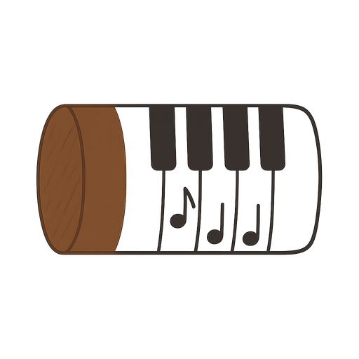 piano notası. No background. Transparent background. Blank background. No shadows. 2d. In-Game asset. flat