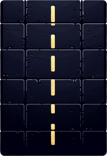 create a black color road.
Single Game Texture.  In-Game asset.  2d.  Blank background.  High contrast.  No shadows