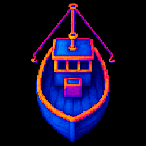This boat, same perspective, boat facing down.