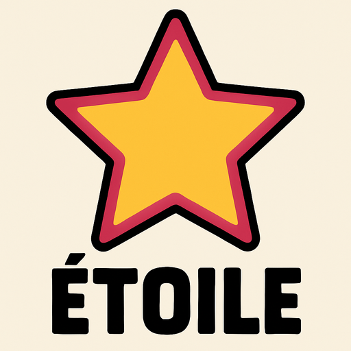 Étoile.
In-Game asset.  2d.  High contrast.  No shadows