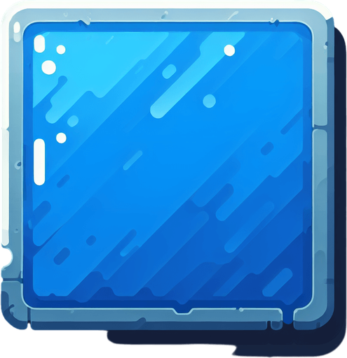 blue background Single Game Texture. In-Game asset. 2d. Blank background. High contrast. No shadows.