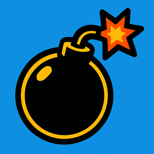 bomba.
In-Game asset.  2d.  High contrast.  No shadows