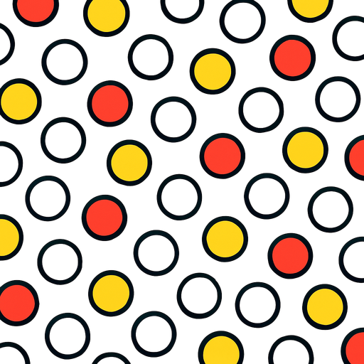 crea un fondo bonito que tenga pelotitas de colores.
In-Game asset.  2d.  High contrast.  No shadows