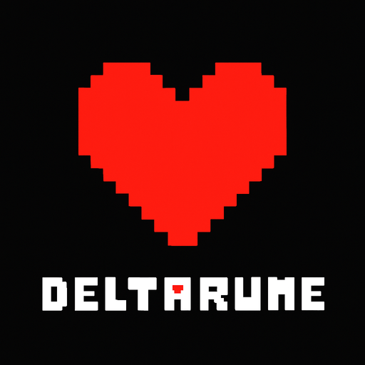 Make me a heart for Deltarune.
In-Game asset.  2d.  High contrast.  No shadows